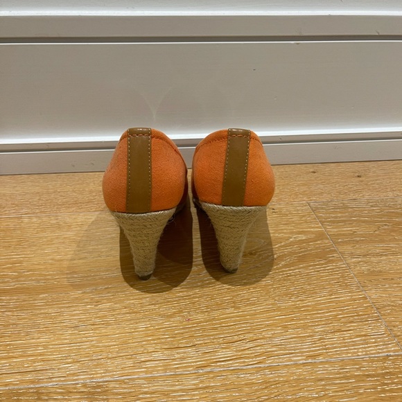 Orange wedge summer shoe - Picture 3 of 6